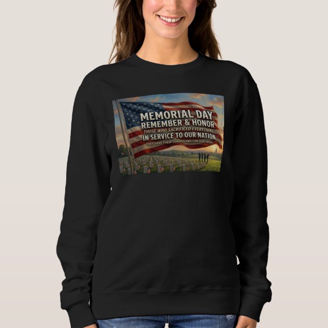 Sweatshirt Jour du Souvenir   (Devant)