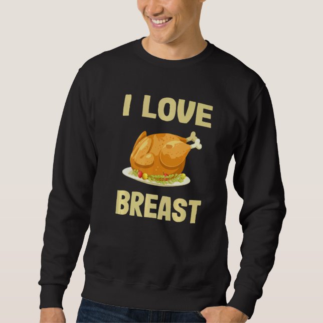 Sweatshirt Jour du Thanksgiving Faits Turquie Jambon Vegan I  (Devant)