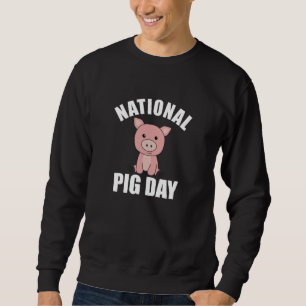 Sweatshirt Jour National Du Cochon Cochon Mélange Pour Jour D