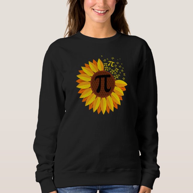 Sweatshirt Jour Pi Tournesol Pi Numéro Symbole Math Thème Sci (Devant)