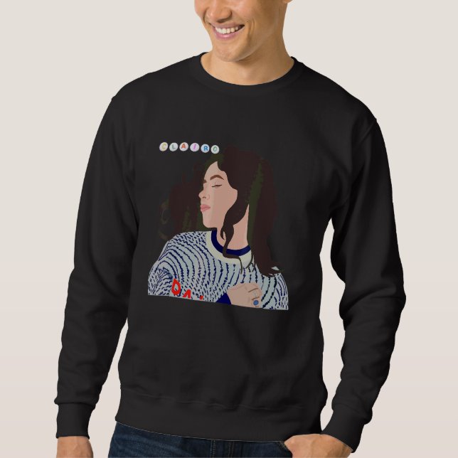 Sweatshirt Journal illustré de chanteur de chambre (Devant)
