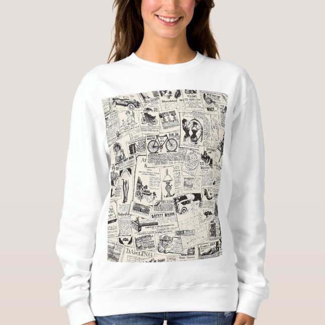 Sweatshirt Journal vintage (Devant)