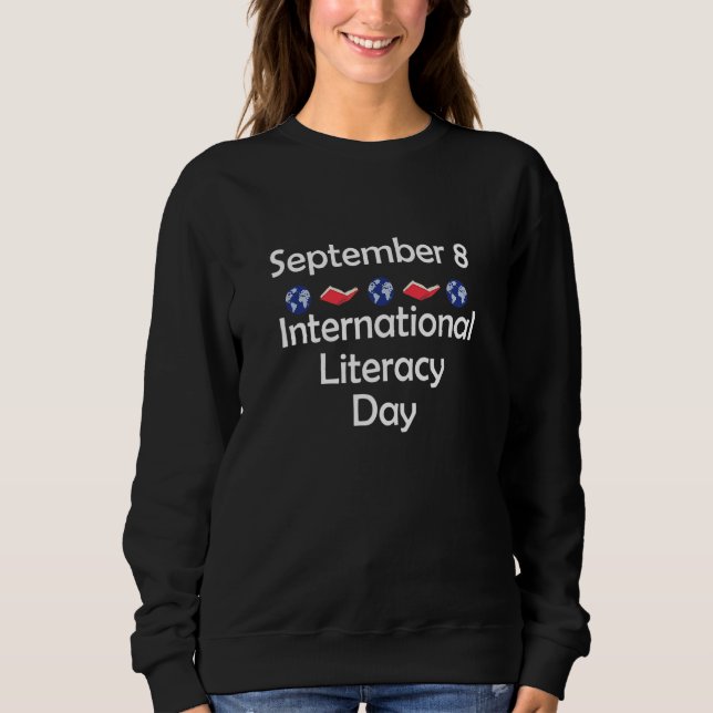 Sweatshirt Journée internationale de l'alphabétisation 8 sept (Devant)