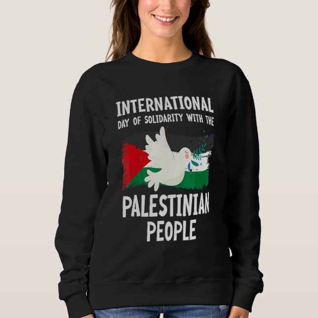 Sweatshirt Journée internationale de solidarité avec les Pale (Devant)