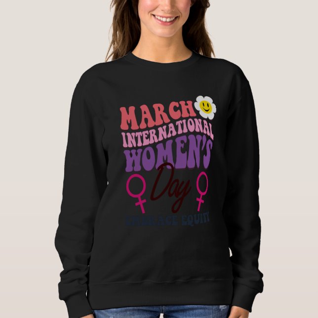 Sweatshirt Journée internationale des femmes 2023 Thème Adopt (Devant)