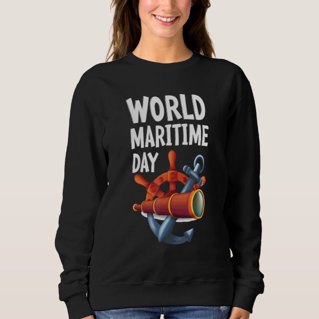 Sweatshirt Journée maritime mondiale OMI (Devant)