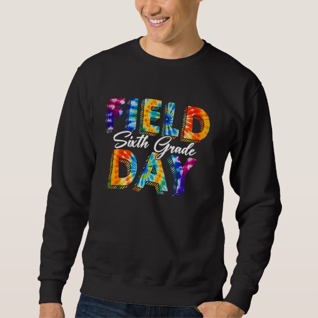 Sweatshirt Journee Retro de Terrain de Sixieme Classe Tye Tie (Devant)