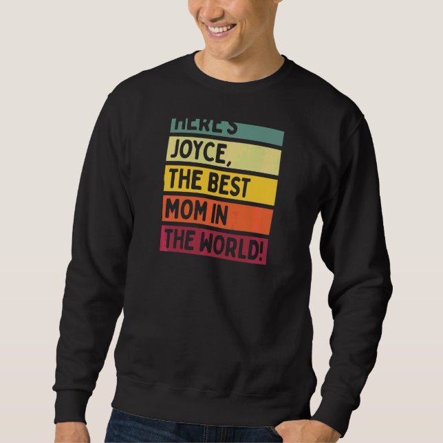 Sweatshirt Joyce, la meilleure maman du monde (Devant)