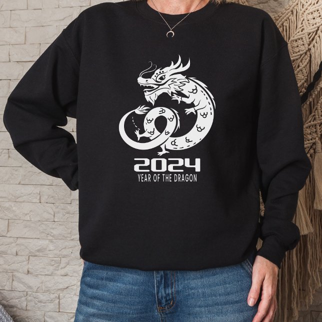 Sweatshirt Joyeuse année dragon du Nouvel An chinois 2024 (Créateur téléchargé)
