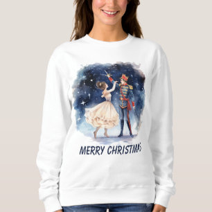 Sweatshirt Joyeuse aquarelle noisette de Noël