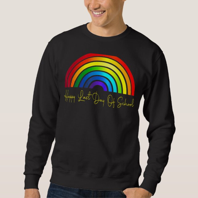 Sweatshirt Joyeuse Dernière Journée D'Enseignant Diplôme D'Ét (Devant)