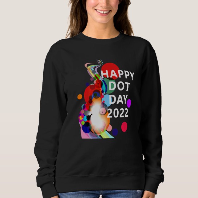 Sweatshirt Joyeuse Journée internationale du point 15 septemb (Devant)