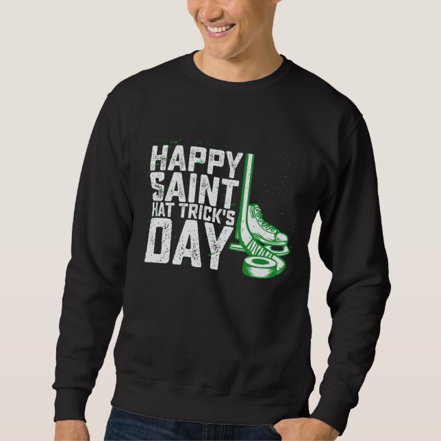 Sweatshirt Joyeuse Saint Hat Trick Day de hockey sur glace St (Devant)