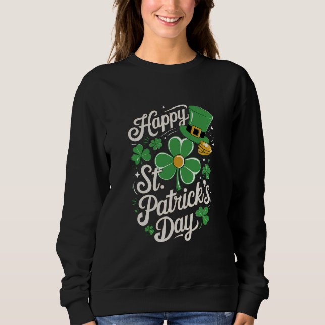 Sweatshirt Joyeuse Saint-Patrick Patrimoine Irlandais St Patt (Devant)