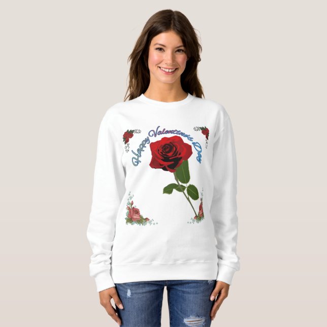 Sweatshirt Joyeuse Saint-Valentin (Devant entier)
