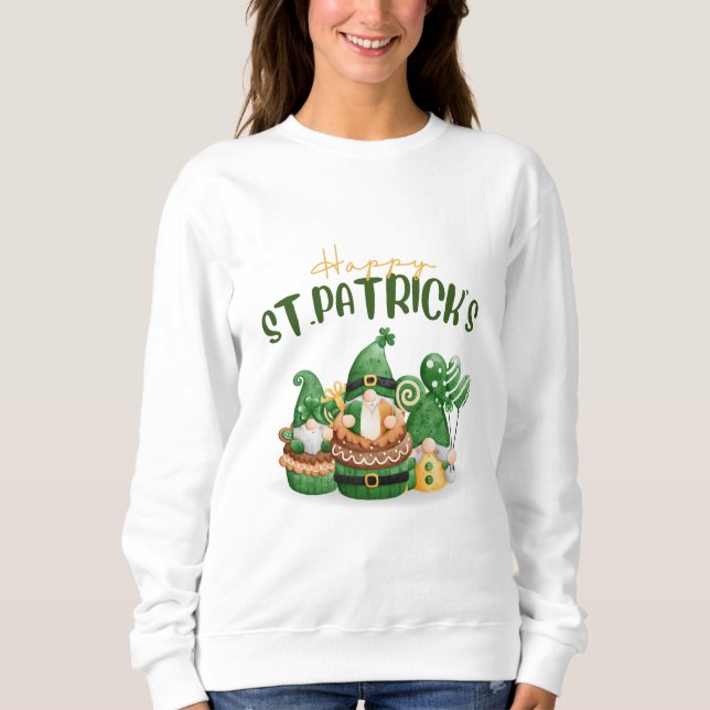 Sweatshirt Joyeuse St. Patricks Day -Lucky Irish Clover Party (Devant)