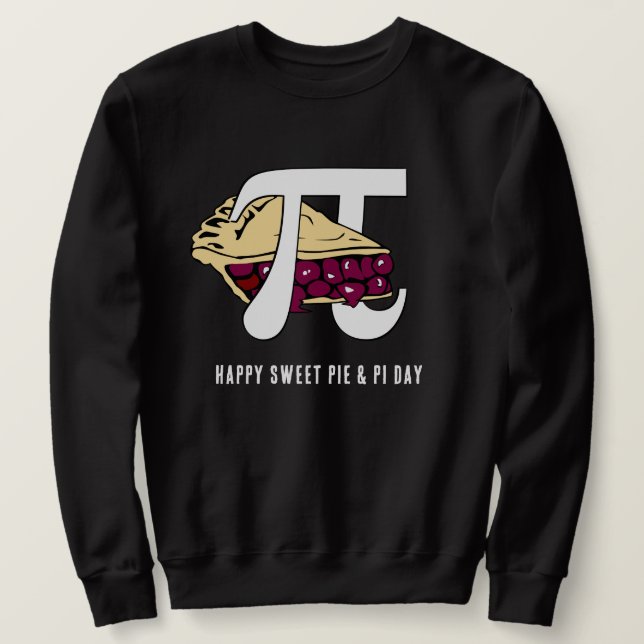 Sweatshirt Joyeuse tarte à la cerise douce PI JOUR (Design devant)