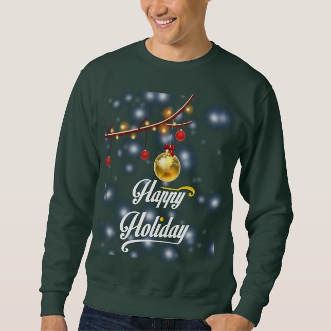 Sweatshirt Joyeuses fêtes : Faites passer le T-shirt Cheer (Devant)