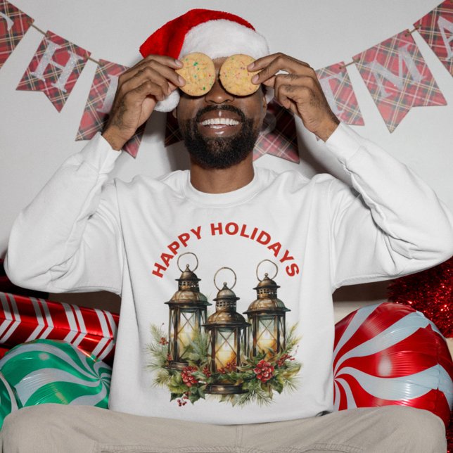 Sweatshirt Joyeuses Fêtes Lanterne d'Hiver (Créateur téléchargé)