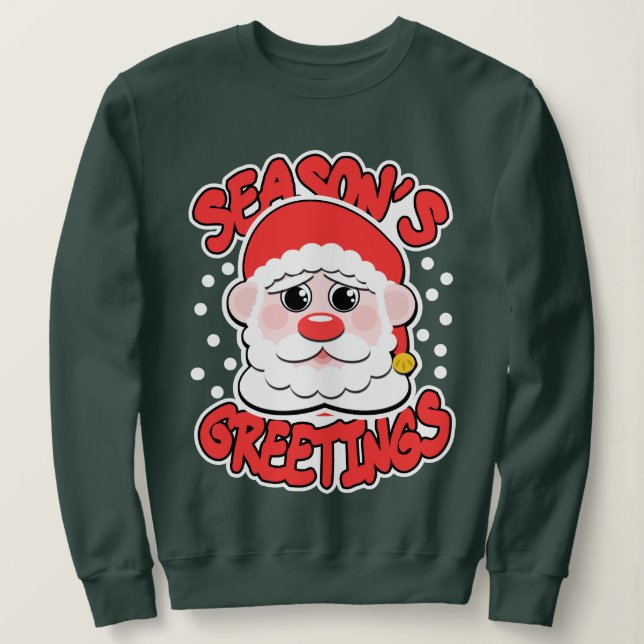 Sweatshirt Joyeuses Fêtes Père Noël (Design devant)