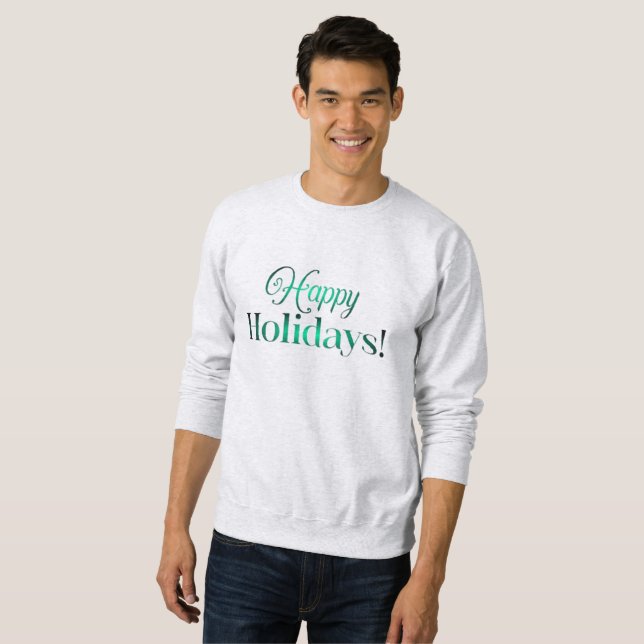 Sweatshirt Joyeuses fêtes | Saison à venir | Famille et amis (Devant entier)
