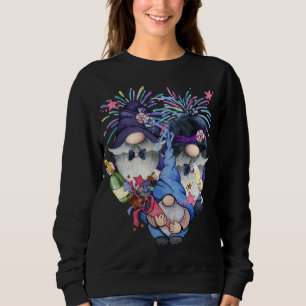Sweatshirt Joyeuses NYE Party Tomte Three Garden Gnome