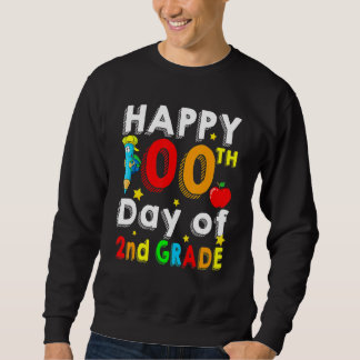 Sweatshirt Joyeux 100 Jours De 2E Année 100E Jour De L'École 