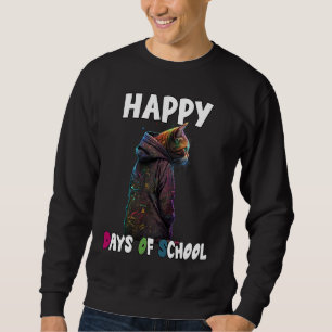 Sweatshirt Joyeux 100 Jours De Cat Math École Formule Enseign