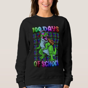 Sweatshirt Joyeux 100 Jours D'École Pour Enfants Garçons Dino