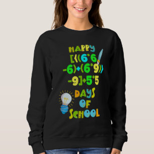 Sweatshirt Joyeux 100 Jours D'Enseignant En Mathématiques À L