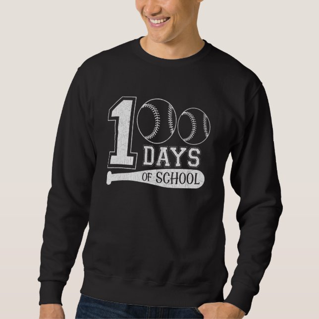 Sweatshirt Joyeux 100 Jours d'Enseignants Étudiants Enfants C (Devant)