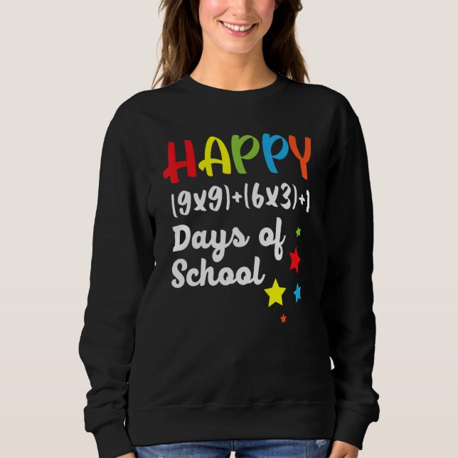Sweatshirt Joyeux 100e Jour De L'Enseignant Éducateur Étudian (Devant)