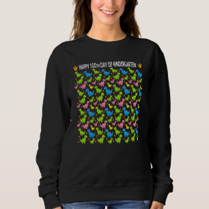 Sweatshirt Joyeux 100e jour de maternelle Enfants École Dinos