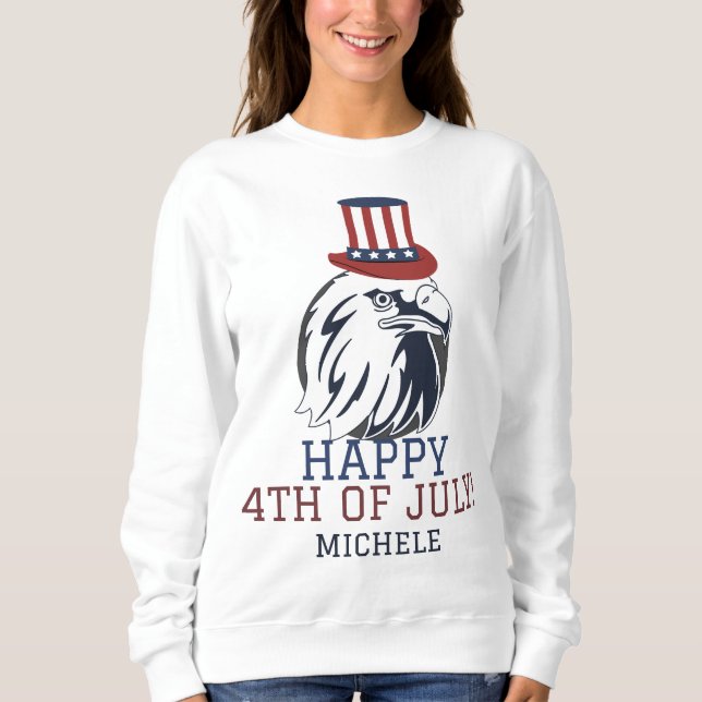 Sweatshirt Joyeux 4 juillet fête de l'indépendance (Devant)