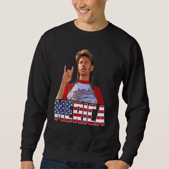 Sweatshirt Joyeux 4 juillet Merica  Joe Drapeau Américain 2 (Devant)