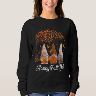 Sweatshirt Joyeux Automne à Tous Gnome Gnomes d'Automne Épice