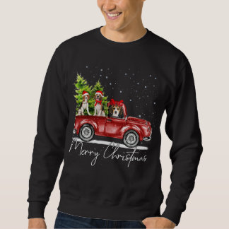 Sweatshirt Joyeux Beagle de Noël Lover Père Noël Light Reinde
