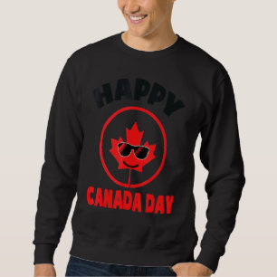 Sweatshirt Joyeux Canada Jour Feuille d'érable Canada Jour de