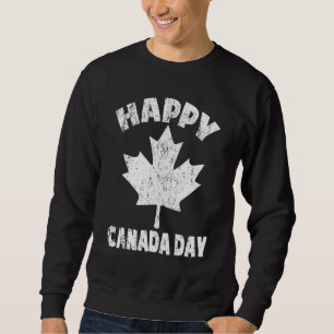 Sweatshirt Joyeux Canada Jour Feuille d'érable Canada Jour de