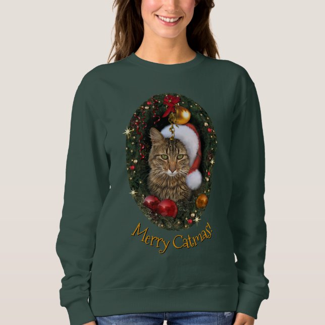 Sweatshirt Joyeux Catmas (Devant)