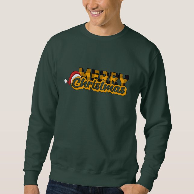 Sweatshirt Joyeux chapeaux de Noël (Devant)