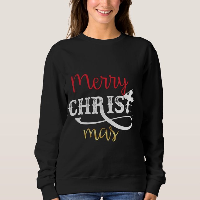 Sweatshirt Joyeux Christ Mas (Devant)