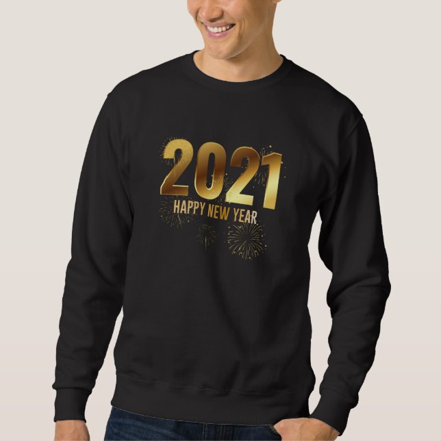 Sweatshirt Joyeux compte à rebours du Nouvel An 2021 (Devant)