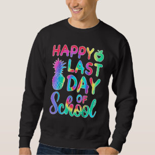 Sweatshirt Joyeux Dernier Jour De L'École Tie Dye Goodbye Éco