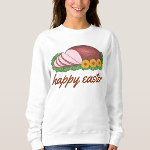 Sweatshirt Joyeux Dîner de jambon en tranches de Pâques