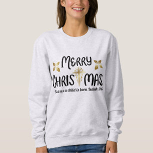 Sweatshirt Joyeux Écriture de Noël