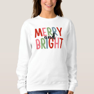 Sweatshirt Joyeux et brillant Noël de famille conception de c