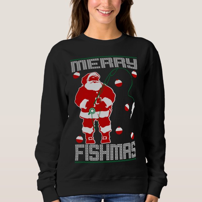 Sweatshirt Joyeux Fishmas Père Noël (Devant)