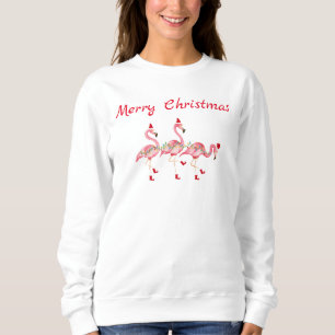 Sweatshirt Joyeux flamants noël