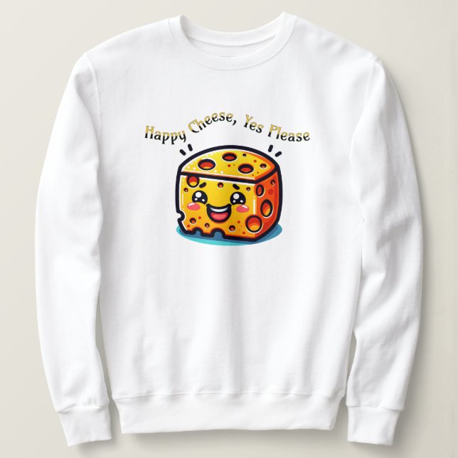 Sweatshirt Joyeux Fromage, Oui S'Il Vous Plaît (Design devant)